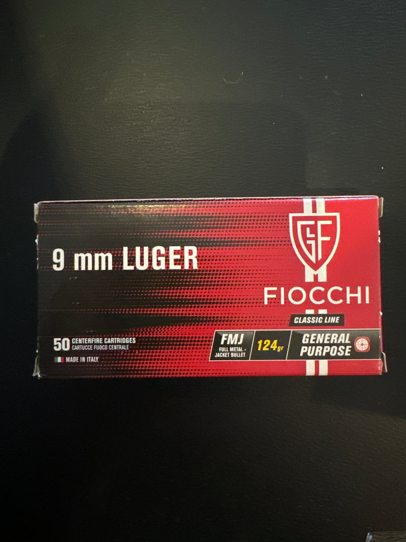 Fiocchi 9 Luger 124 FMJ